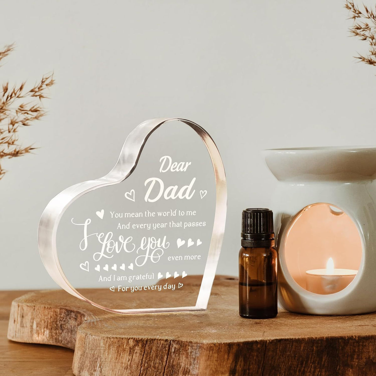 Transparent Love Acrylic Mother's Day Gift Table Decorative Ornaments