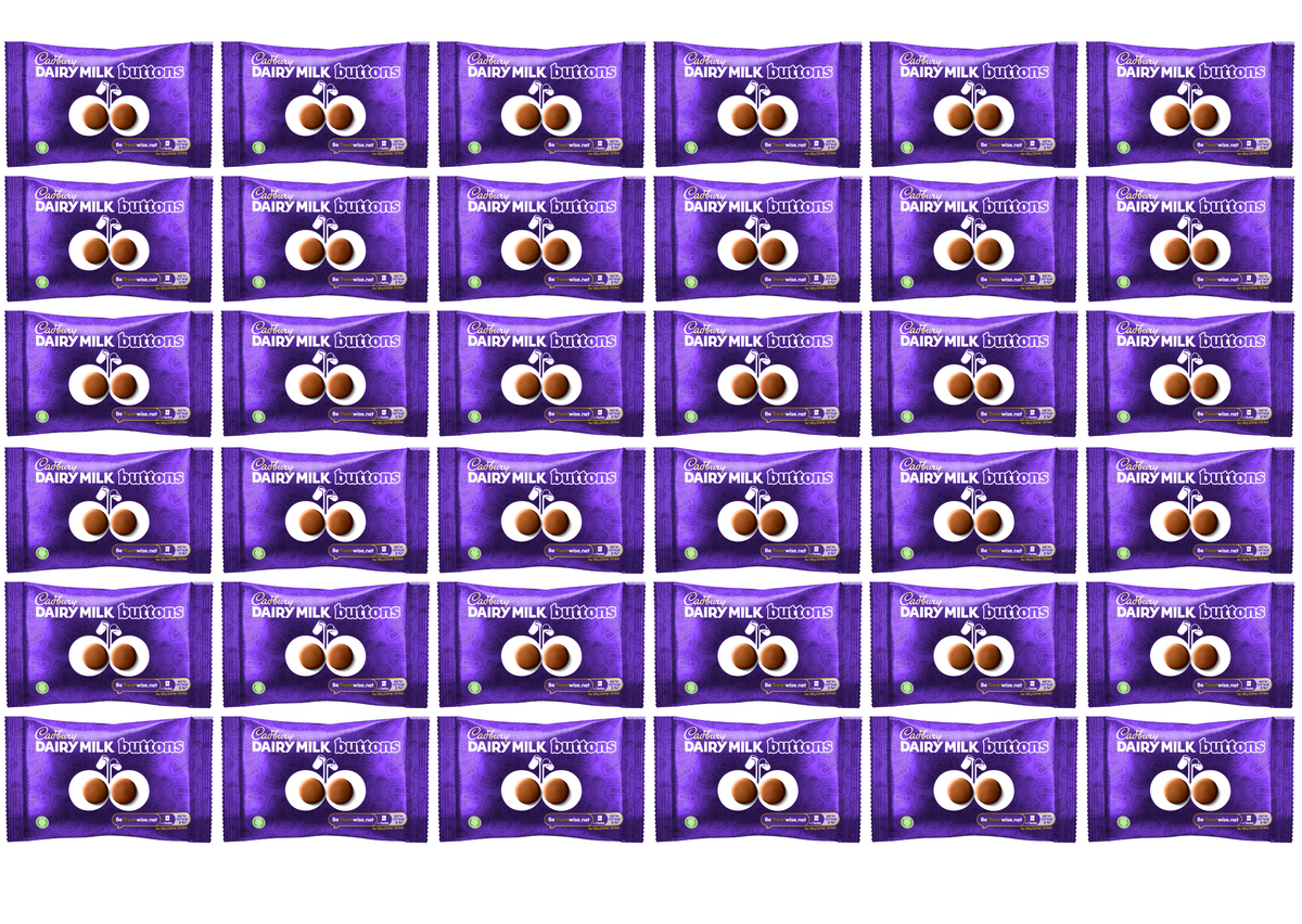 36 x Cadbury Dairy Milk Buttons 40G