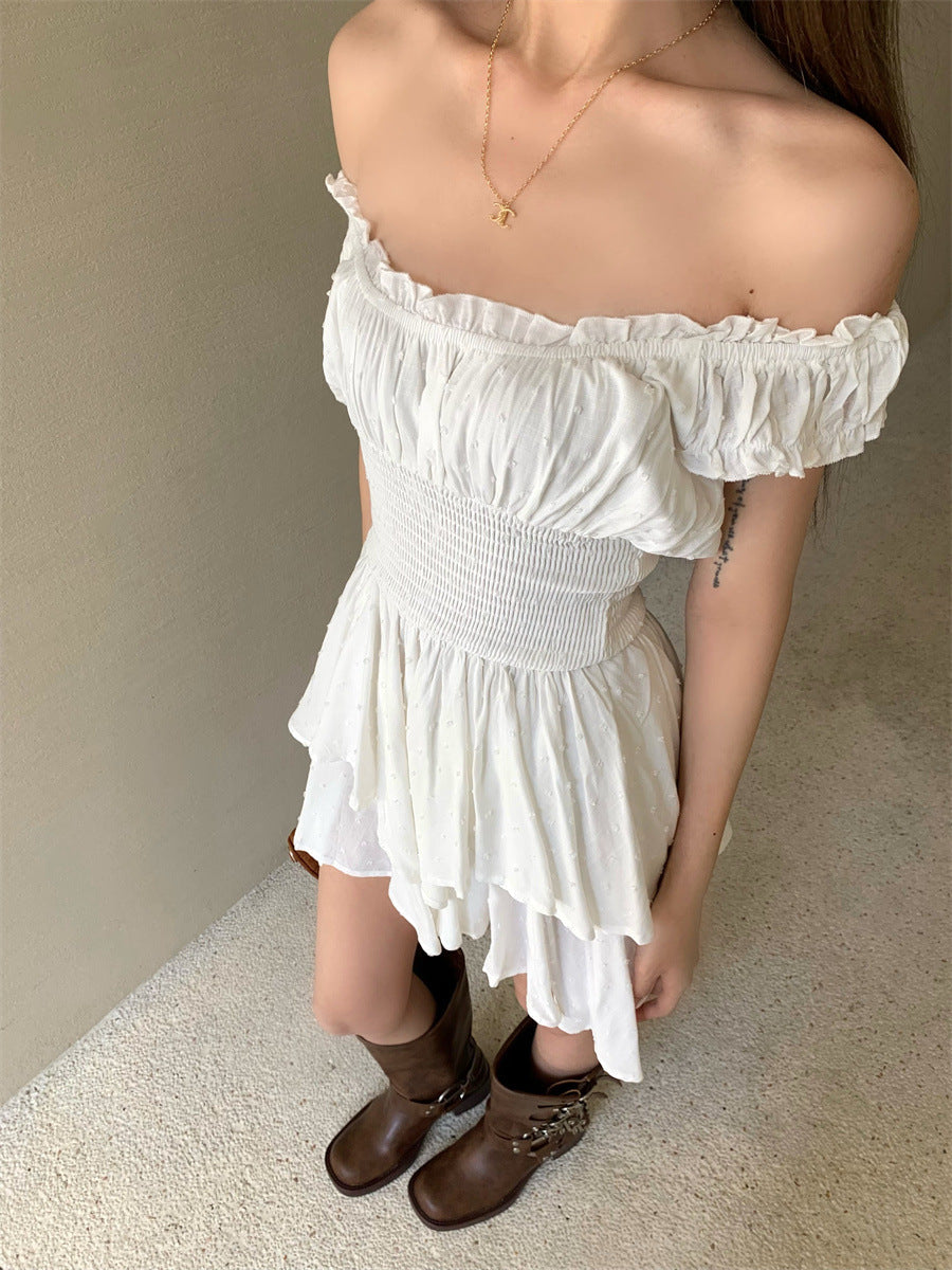 Summer Women's Black Collar Dress