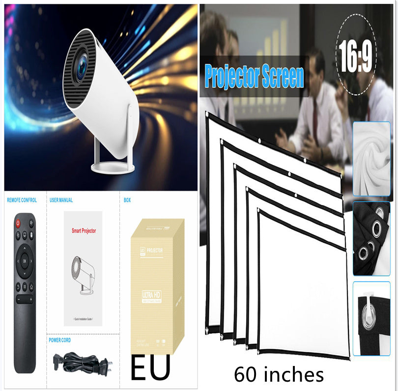 HY300 Pro Mini Projector - 1080P HD Portable Home Theater Projector with Android OS | Compact Cinema Projector for Movies & Gaming