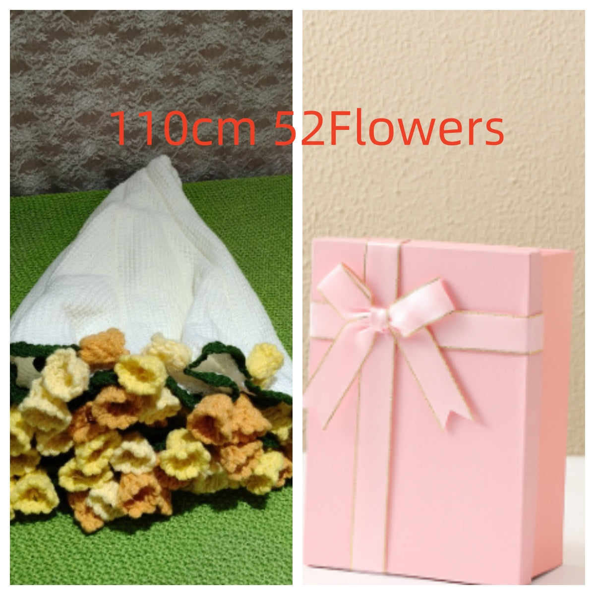 Bouquet Handmade Bouquet Wool Diy Crocheted Linglan Blanket