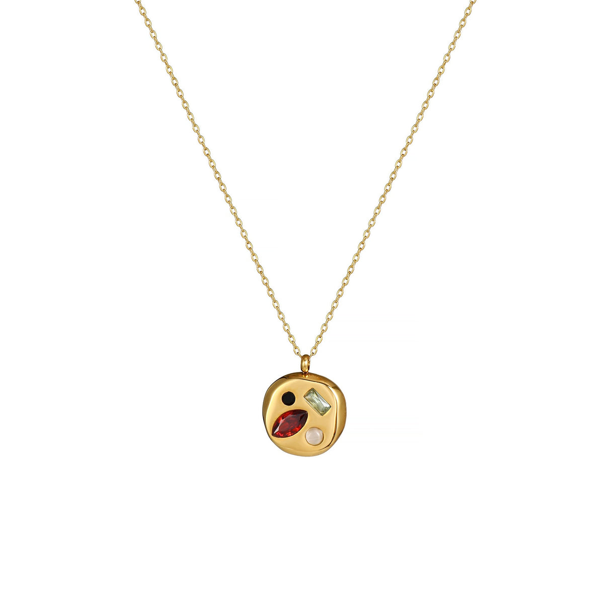 Colorful Zircon Mom Necklace December Birthday Stone Valentine's Day Gift Gifts For Moms Necklace