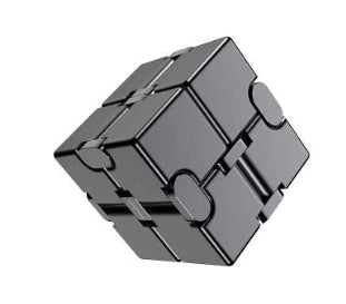 Stress Relief Toy Premium Metal Infinity Cube Portable Decompresses Relax Toys for Children Adults
