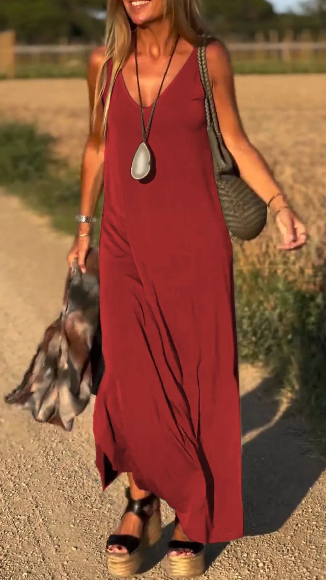 Female Sexy Trend V-neck Strap Dress