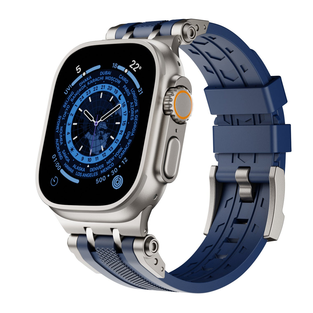 Innovative Connector Fluororubber Watch Strap