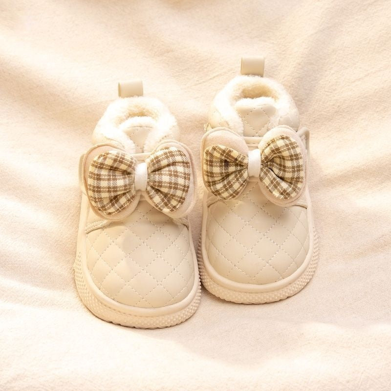 Baby Girl Snow Boots Velvet Thermal Booties Girls' Cotton Shoes