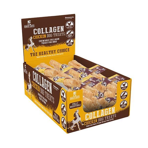 Rosewood Daily Eats Collagen Chicken Medium Rolls 50g - Case of 35