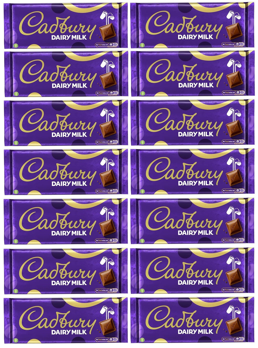14 x Cadbury Dairy Milk Schokolade Großtafel – 360G
