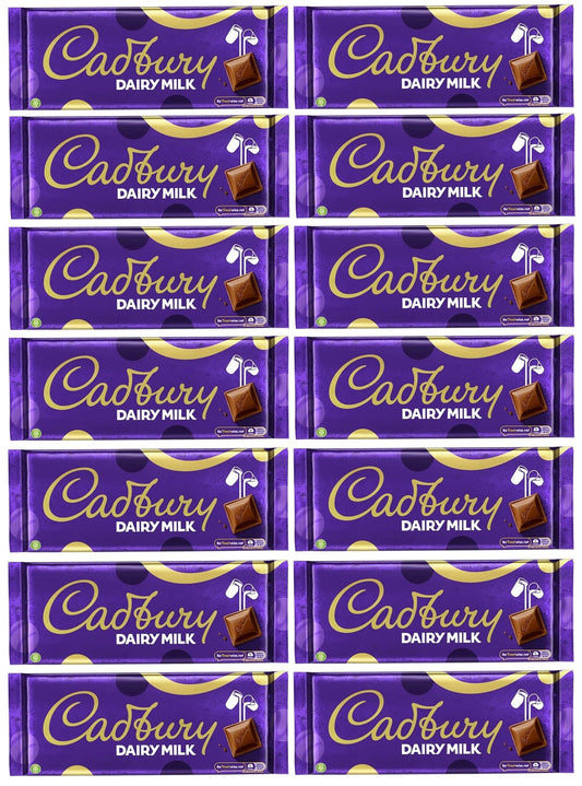 14 x Barra de chocolate Cadbury Dairy Milk bloque grande - 360 g