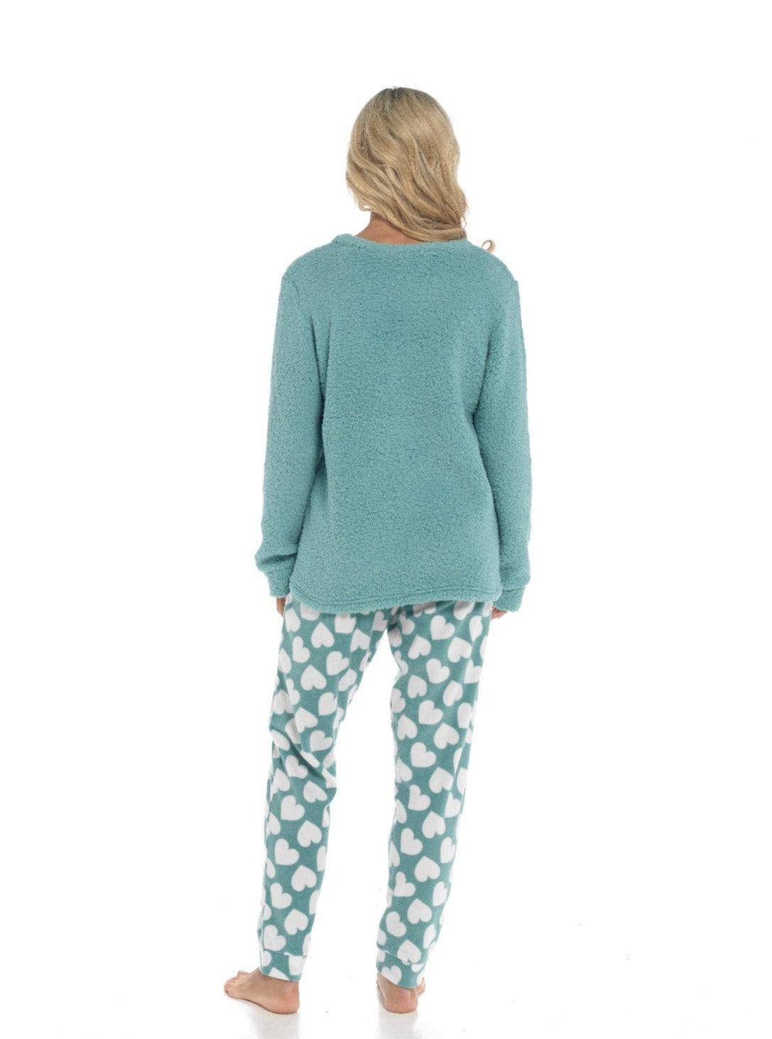 OLIVIA ROCCO Panda Snuggle Fleece Pyjama Set | Women's Printed Pants | Soft Easy-Care Fabric