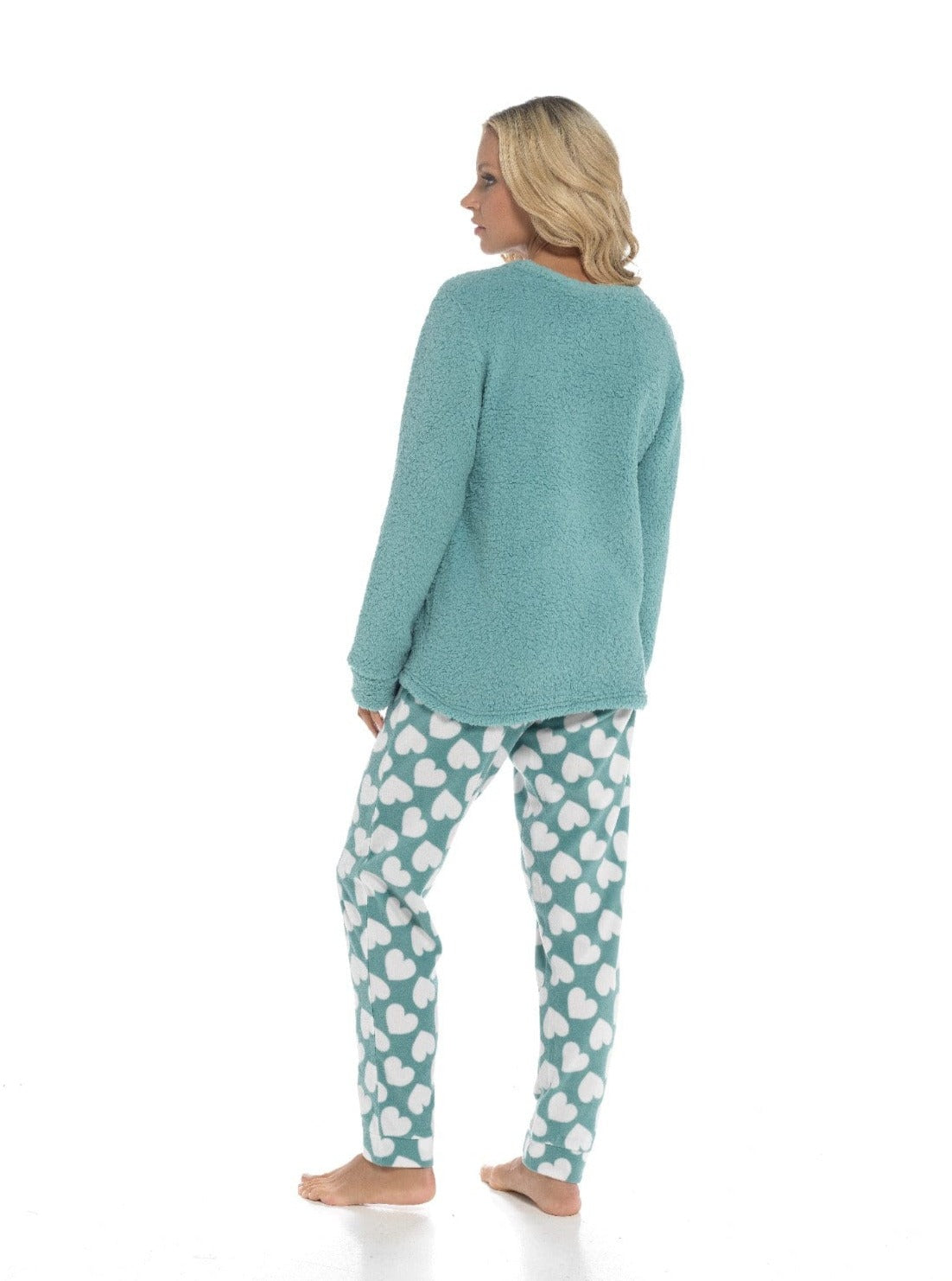 OLIVIA ROCCO Panda Snuggle Fleece Pyjama Set | Women's Printed Pants | Soft Easy-Care Fabric