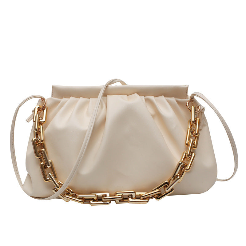 Thick Chain Cloud Portable Shoulder Underarm Bag