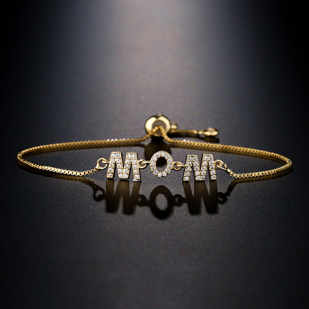 Mother's Day Gift Copper Micro-Set Zircon Bracelet