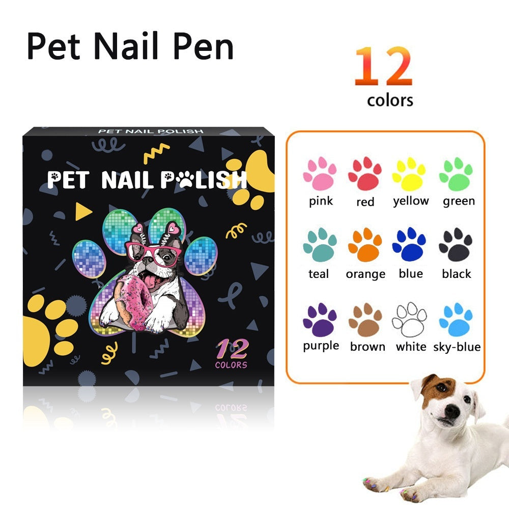 Opaque Color Nail Brush Graffiti Water-based Laminated Pet Manicure