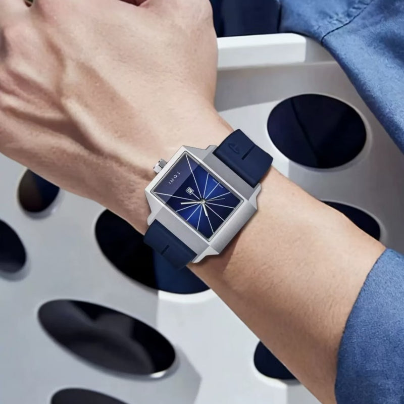 Rectangular-plate Mens And Womens Watches