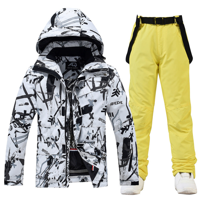 Ski Suit Women's And Men's Suit Winter Windproof And Water-repellent