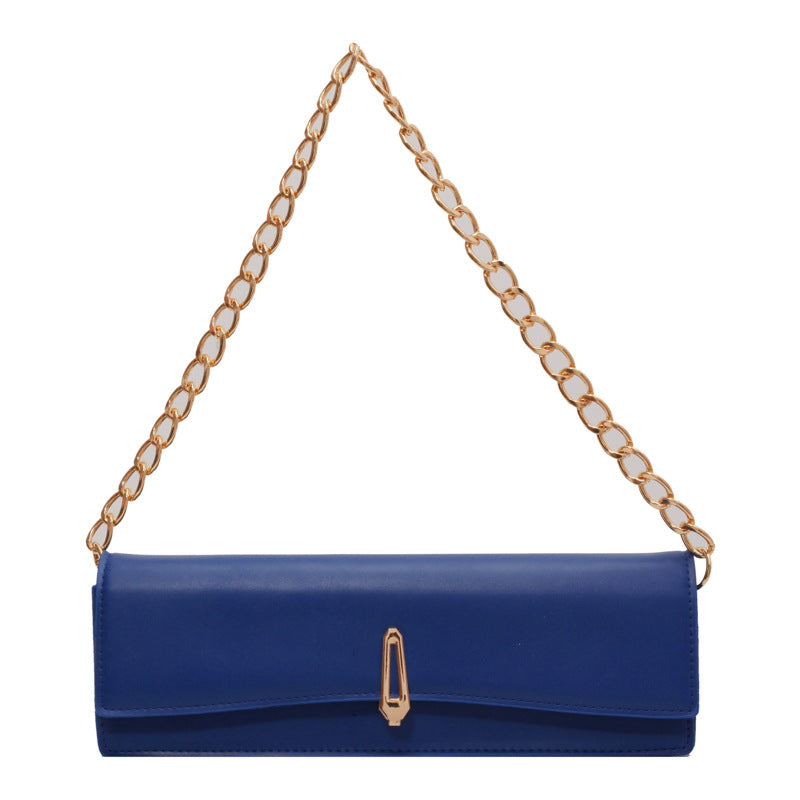 Simple Graceful Western Style Chain Handbag Trendy Cool