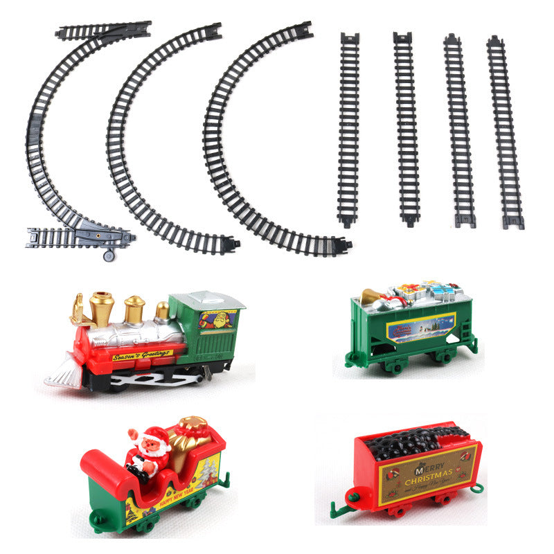 Christmas Electric Rail Car Toy Simulation Mini