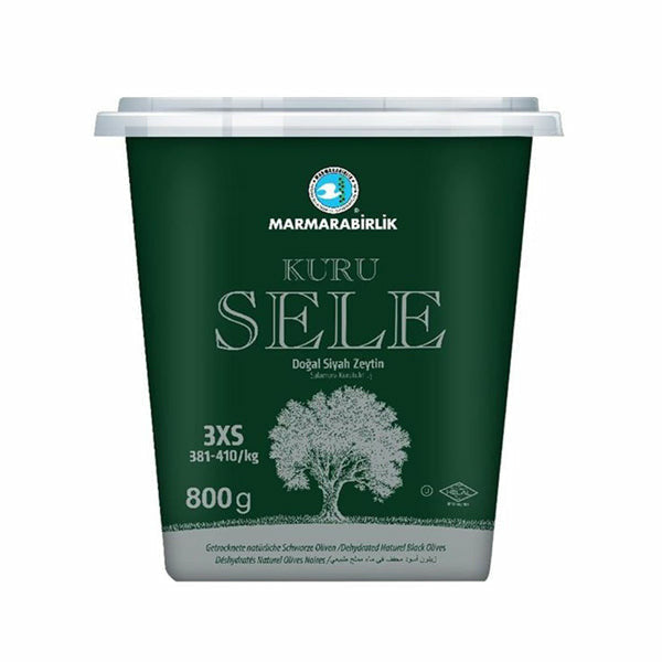 Marmarabirlik Kuru Sele  (3XS) Black Olives (Siyah Zeytin) 800gr