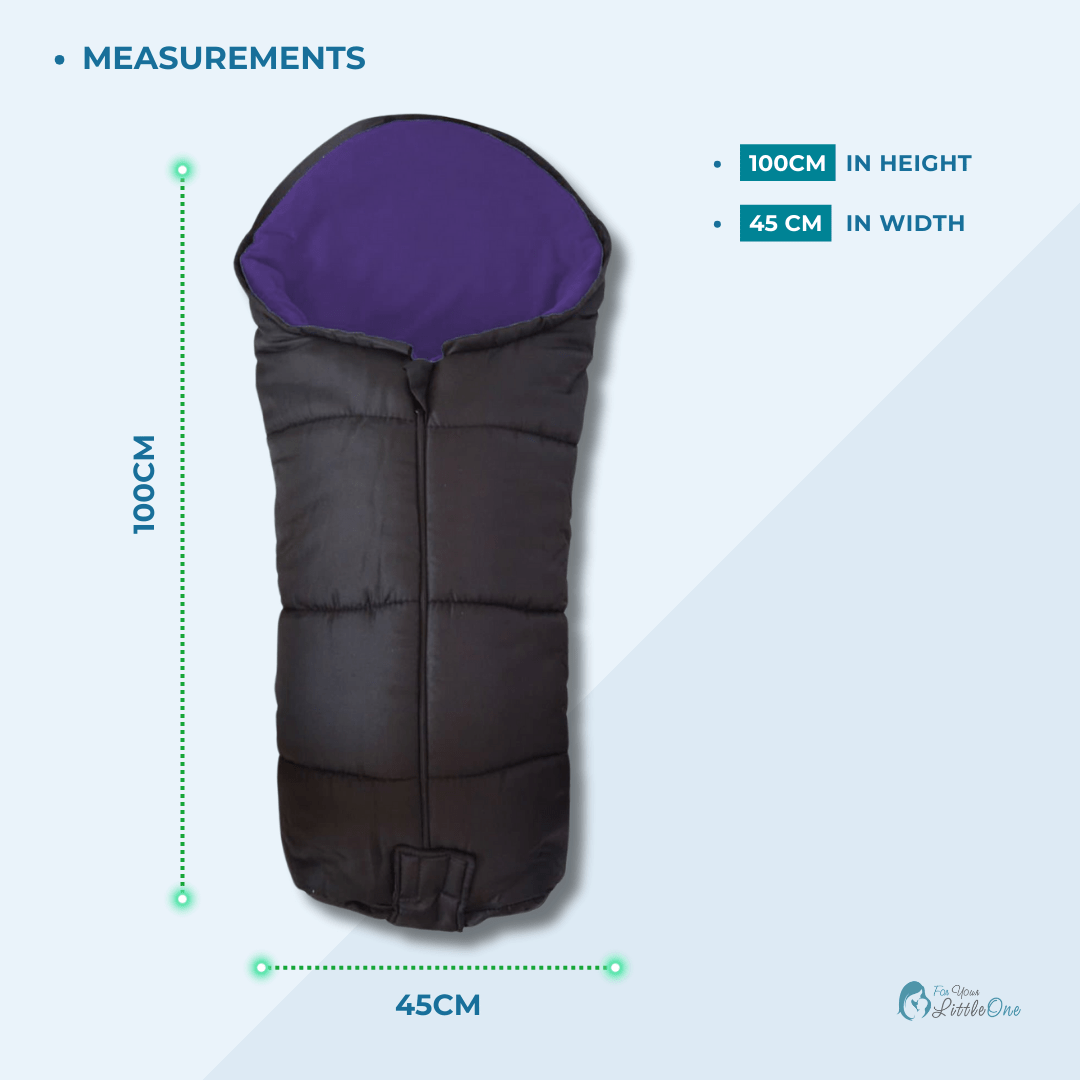 Saco Cubrepiernas Universal Deluxe para Cochecito | Cubrepiés Acogedor para Todos los Cochecitos y Sillitas de Paseo