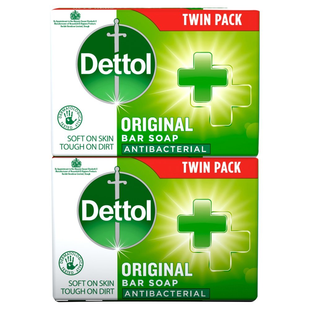 Dettol Original Antibacterial Bar Soap – 2 x 100g
