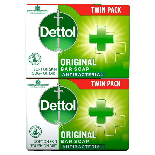 Dettol Original Antibacterial Bar Soap – 2 x 100g