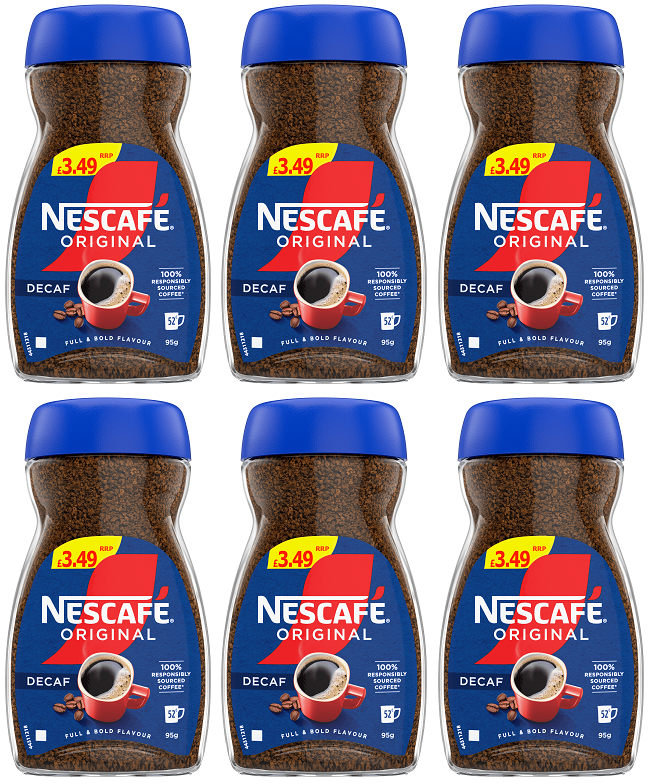 6 x Nescafé Original Descafeinado - 95 g