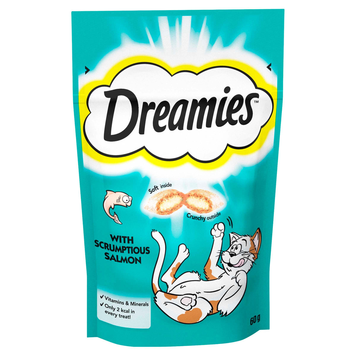 Dreamies Salmon Cat Treats 60g - Case of 8