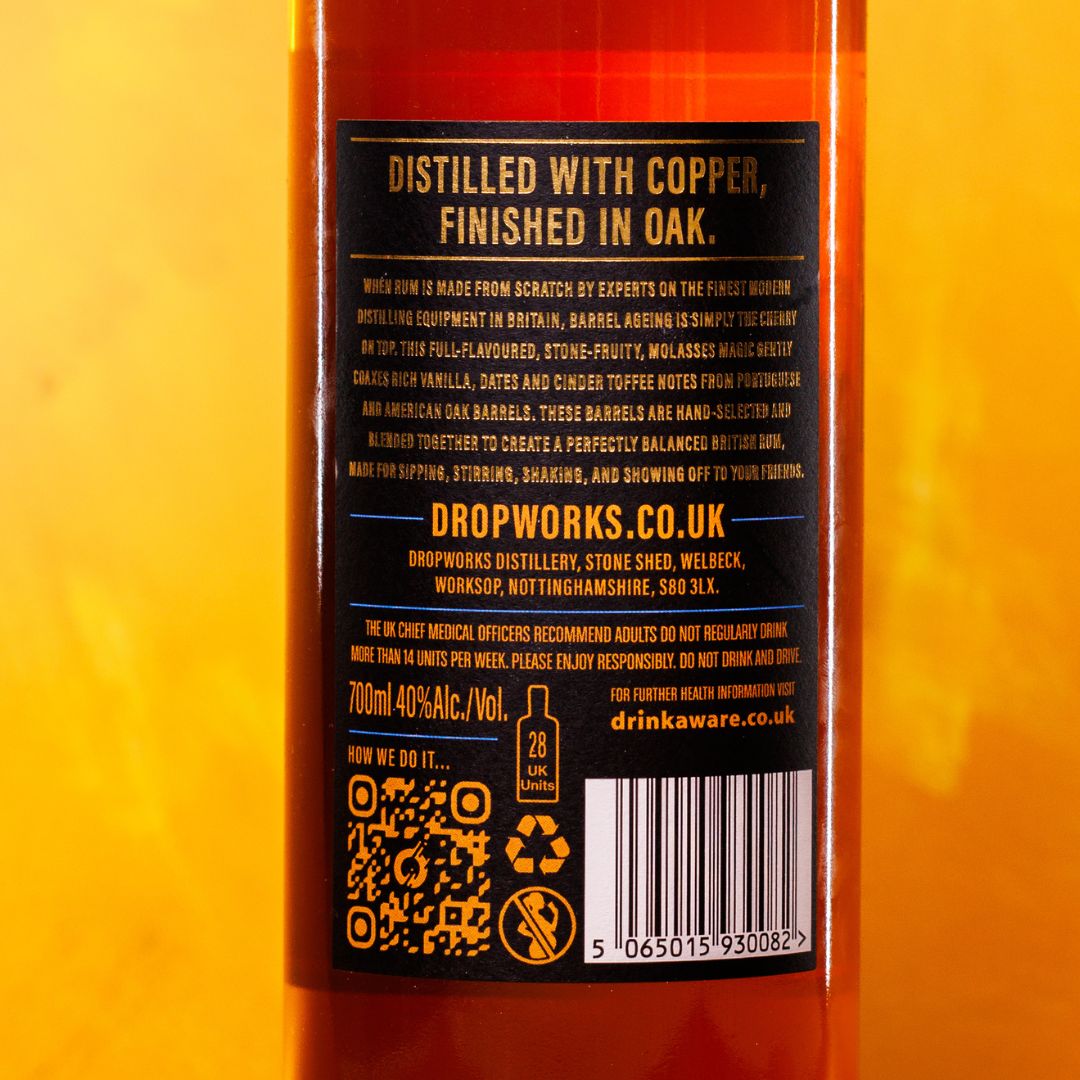 Dropworks Barrel Drop Rum, 70cl