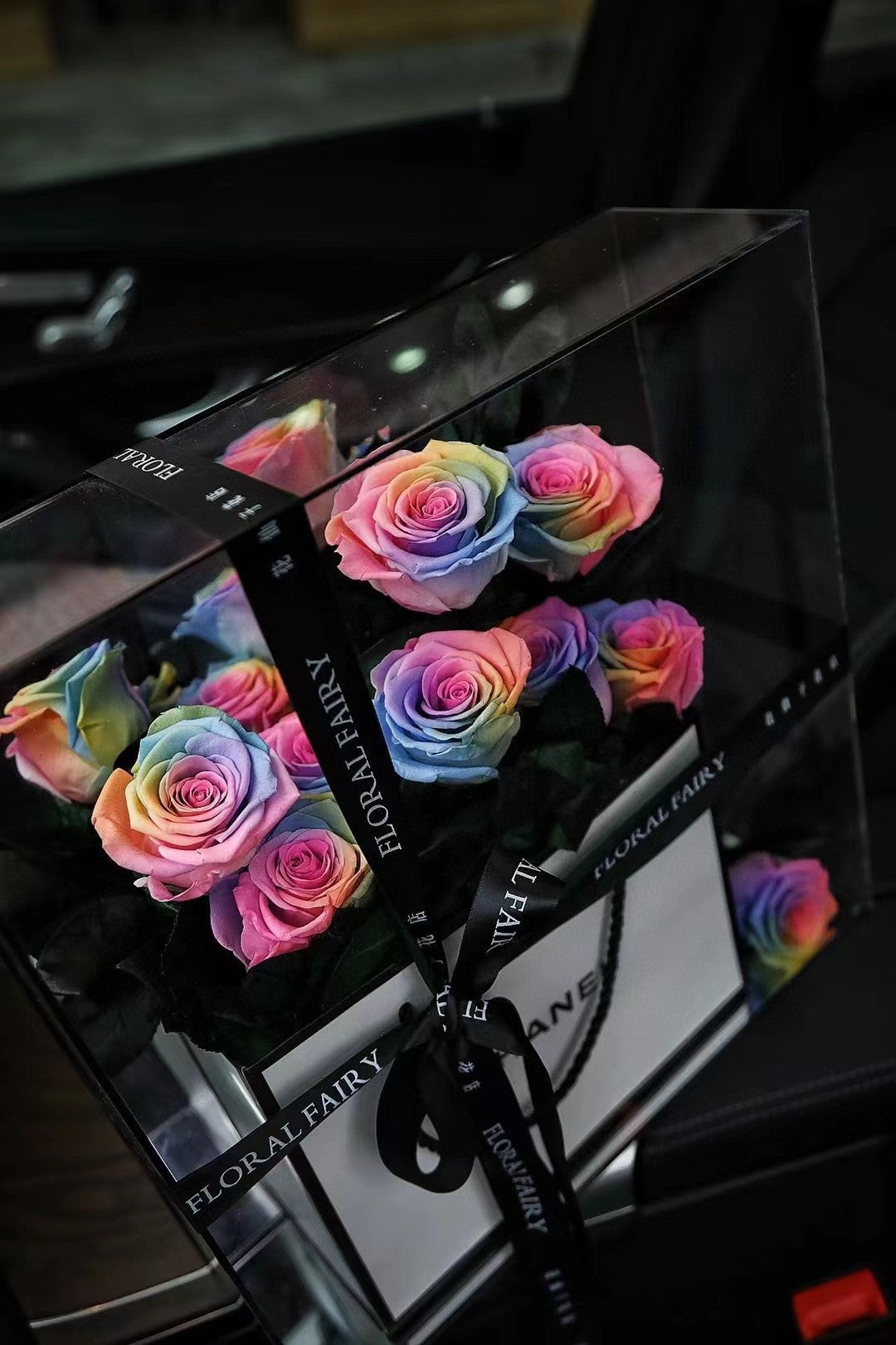 Valentine's Day Rose Eternal Flower Acrylic Gift Box