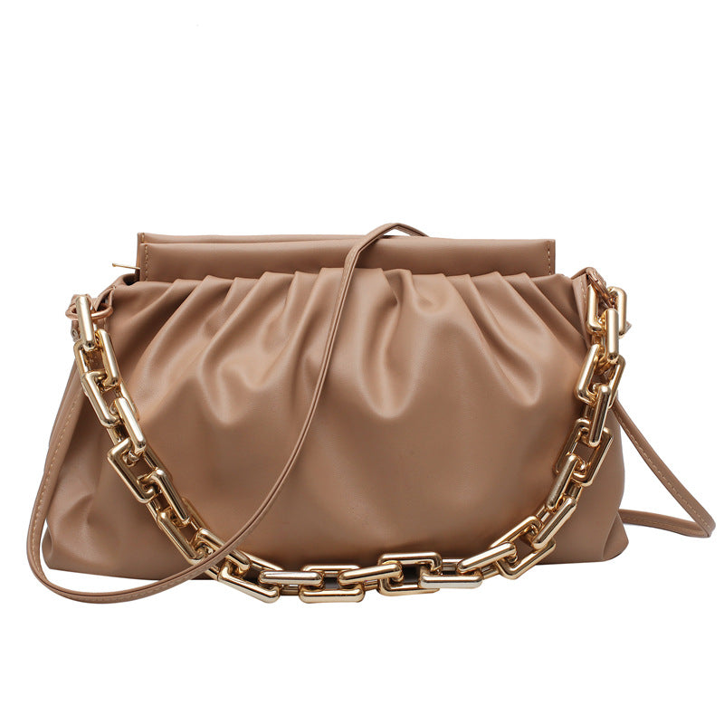 Thick Chain Cloud Portable Shoulder Underarm Bag