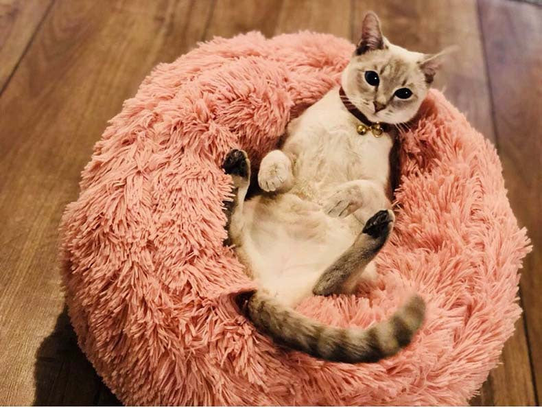 Autumn And Winter Thickening Plush Round Deep Sleep Cat Nest