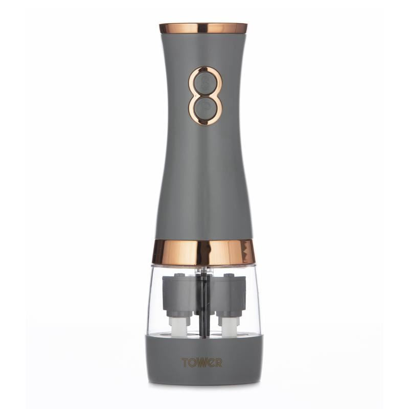 Tower Cavaletto Duo Grey & Rose Gold Salt & Pepper Mill
