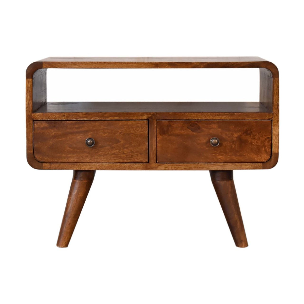 Artisan Mini Chestnut Curved Media Unit