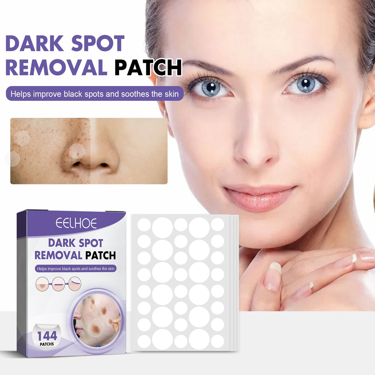 Hydrocolloid Brightening Patch 36 Patches X 4 Sheets Per Box