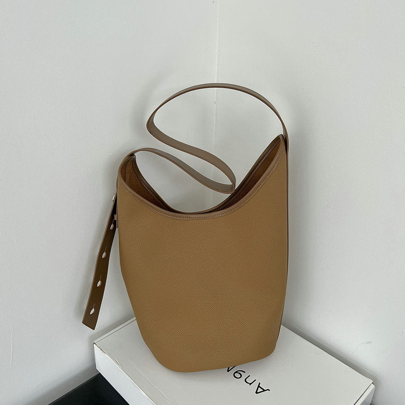 New Genuine Leather Large-capacity Bucket Bag