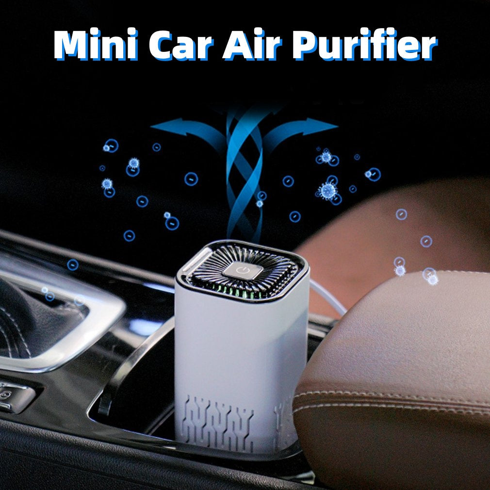 Portable Car Air Purifier - Negative Ion Generator | Remove Smoke, Dust & Odors for Home & Car