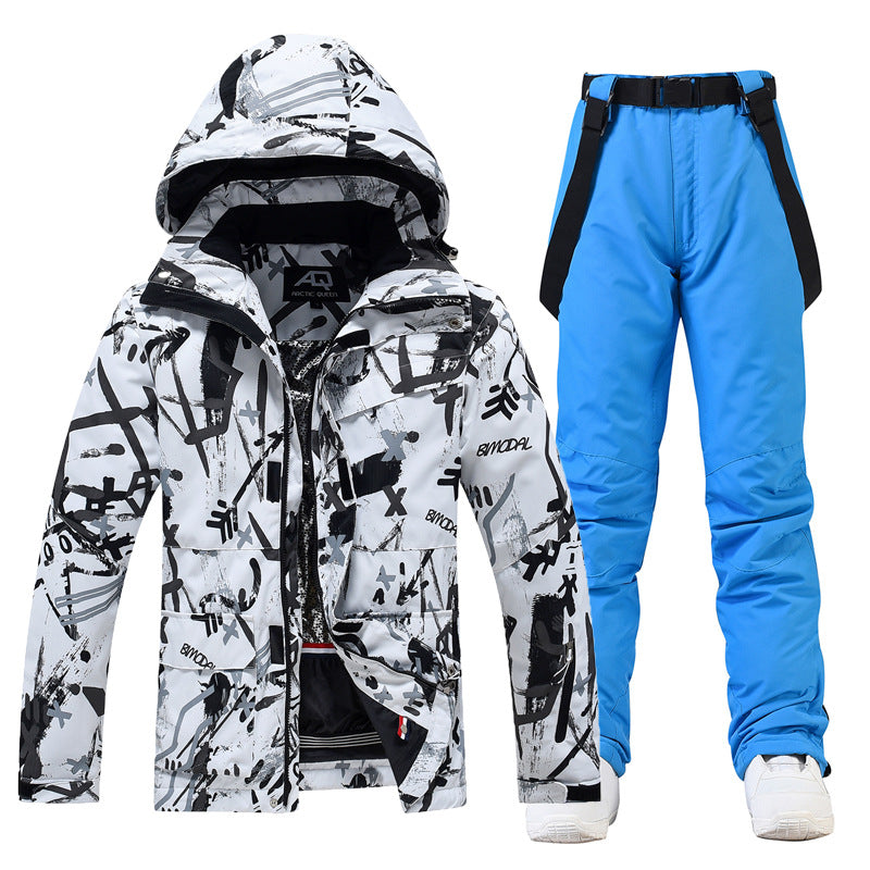 Ski Suit Women's And Men's Suit Winter Windproof And Water-repellent