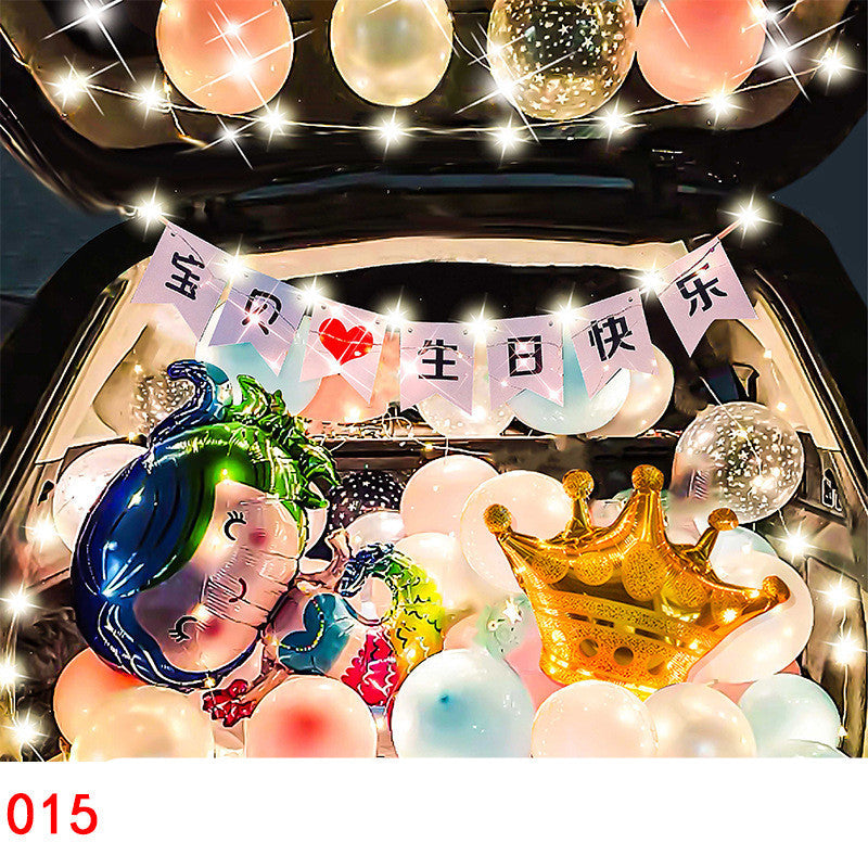 Car Trunk Balloon Set Surprise Arrangement