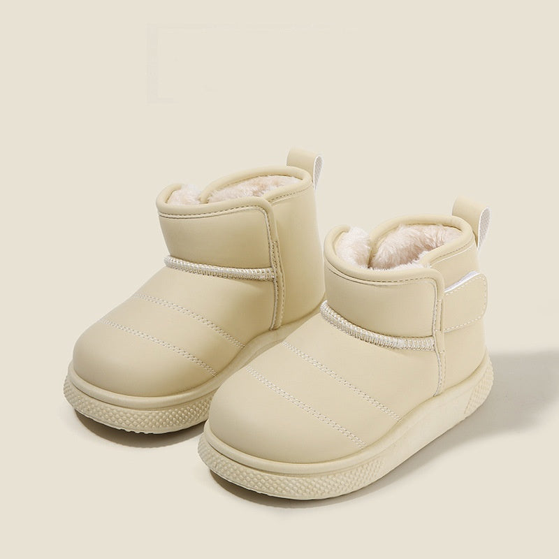 Fleece-lined Thickened Girls' Cotton Boots Warm Baby Cotton Shoes