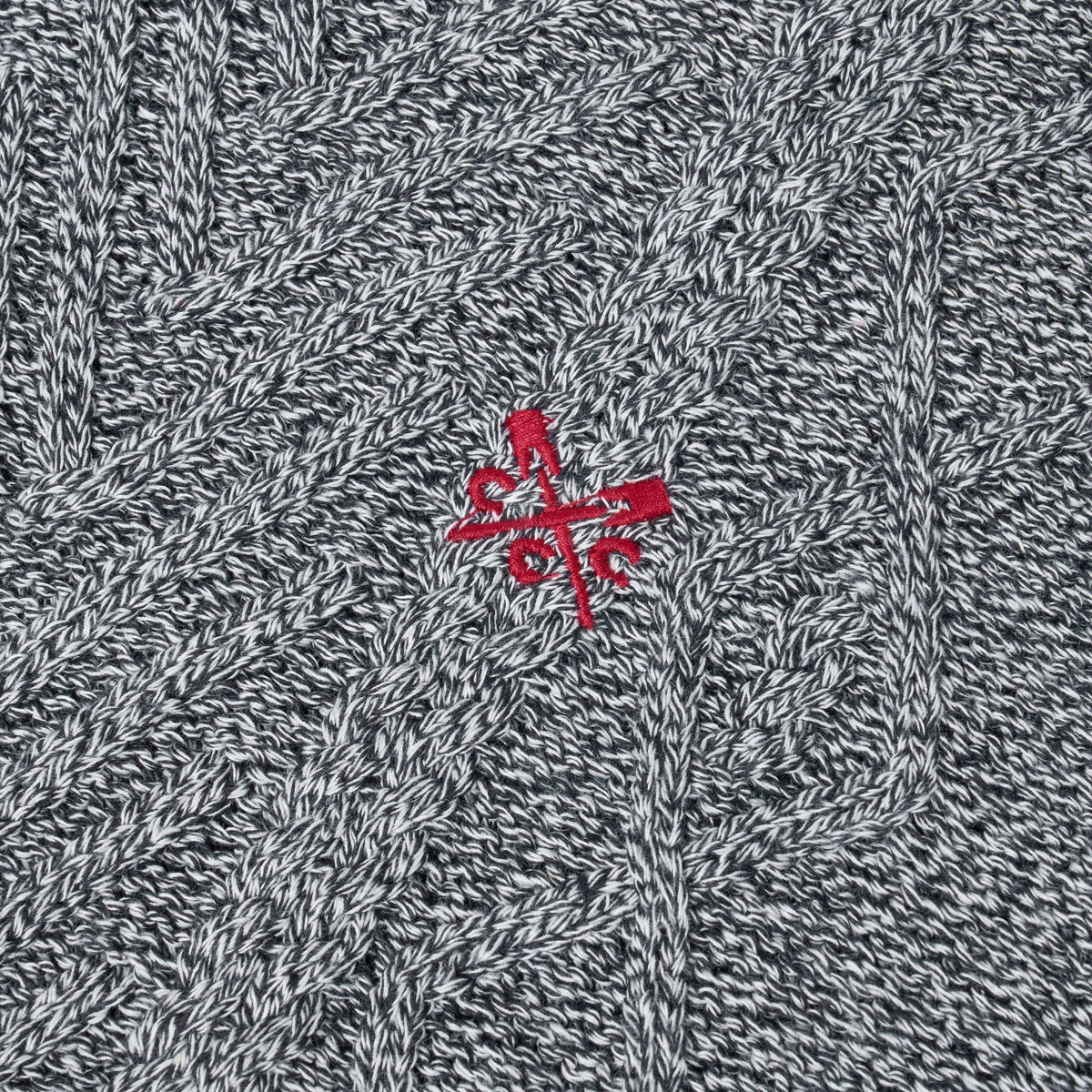 Crew Clothing Company Cable Knit Pullover Hoodie
