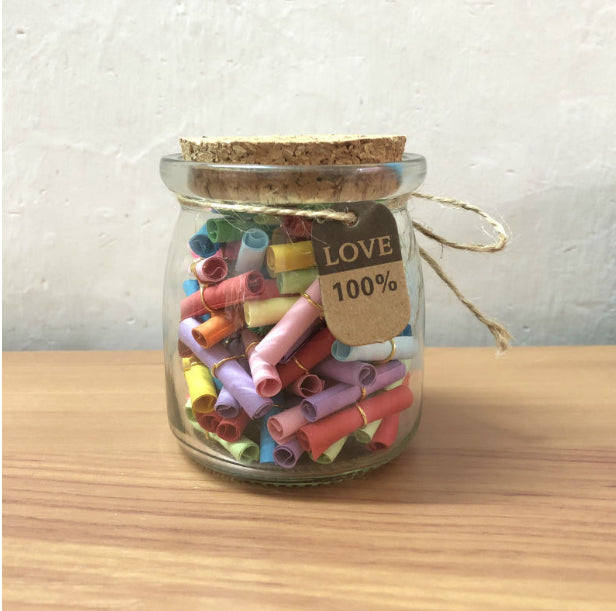 Wishing Bottle Love Letter Paper Wish Scroll Valentine's Day Graduation Gift Love Letter Capsules Diy Children's Day Teacher