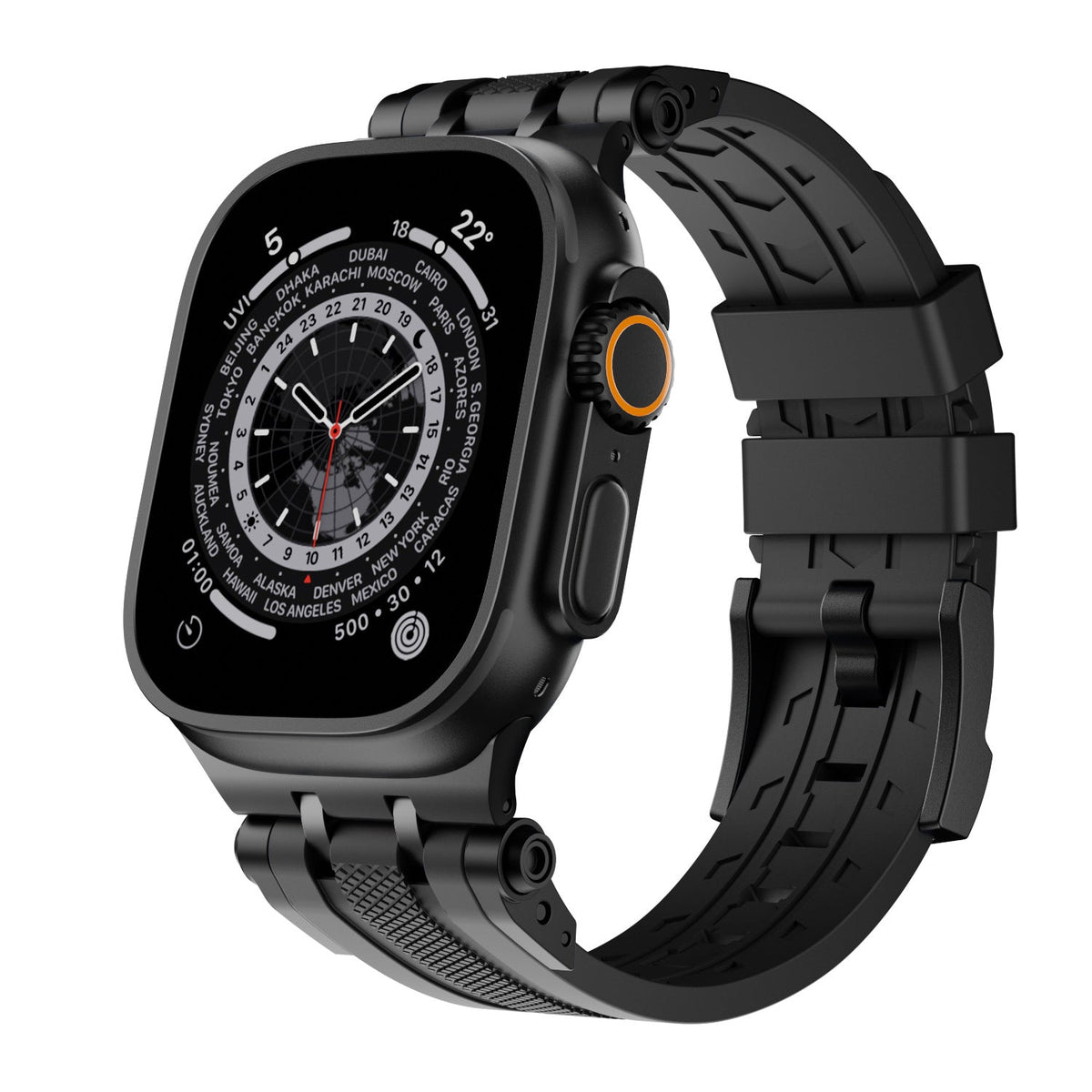 Innovative Connector Fluororubber Watch Strap