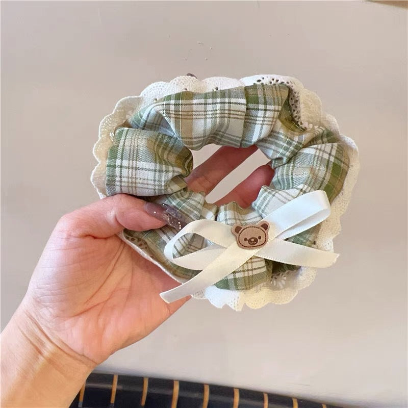 Summer Super Fairy Sweet Lace Large Intestine Hair Ring