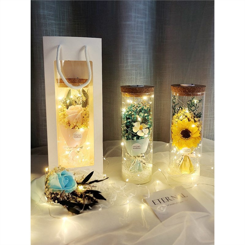 New Teacher's Day Gift Sunflower Bouquet Dried Flowers