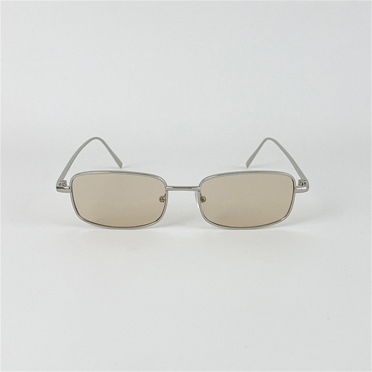 Retro Small Box Square Metal Glasses
