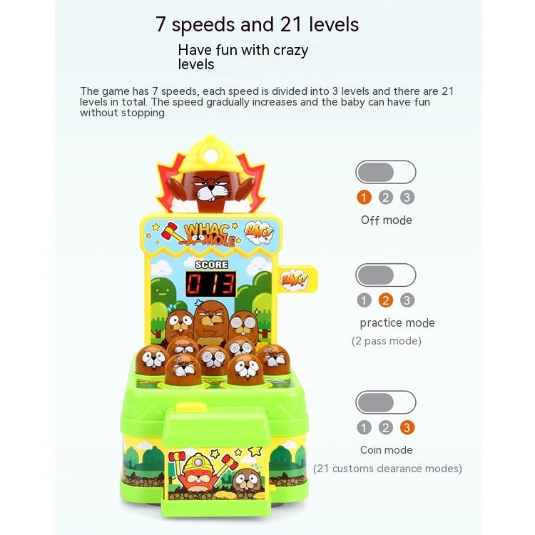Knock Challenge Gophers King Sound And Light Hands-on Toy
