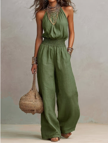 European And American Women's Backless Jumpsuit