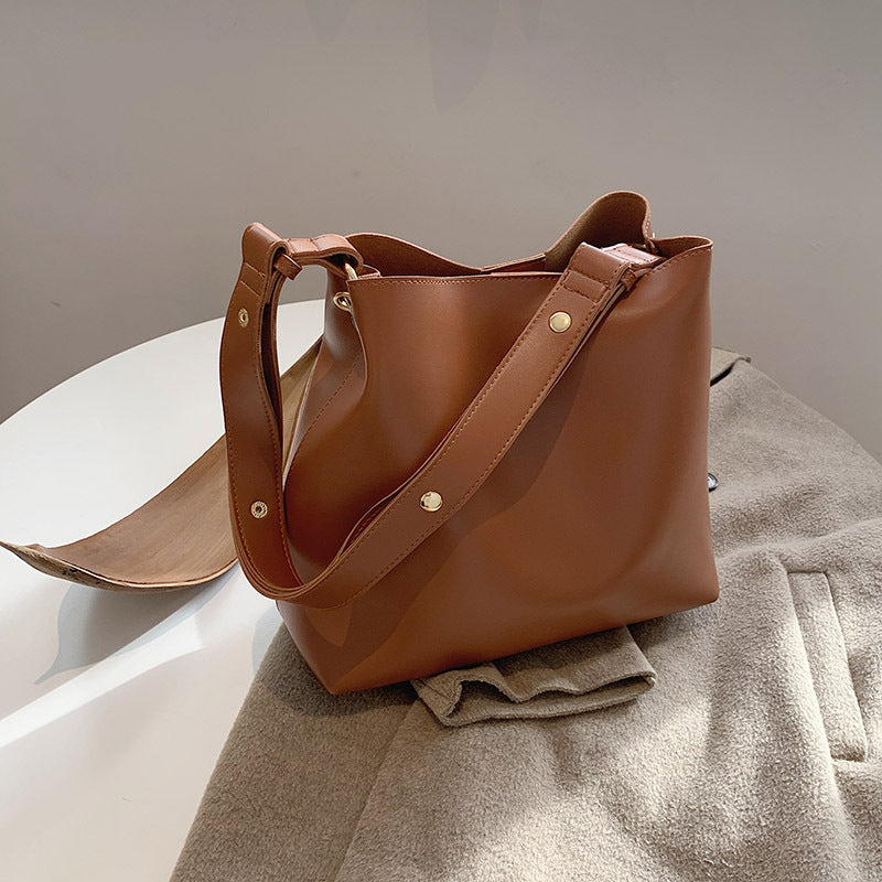 Fashion Ladies Messenger One-shoulder Armpit Bucket Bag