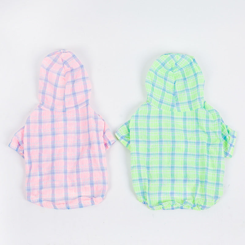 Plaid Teddy Fadou Schnauzer Clothes